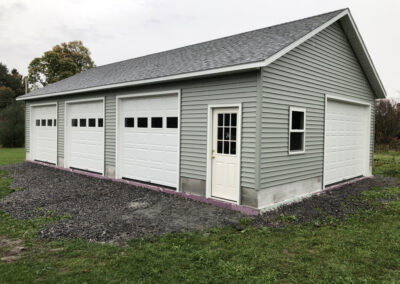 three car garage