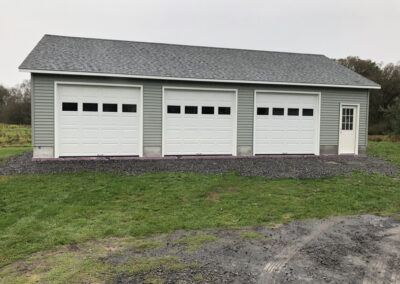 three car garage