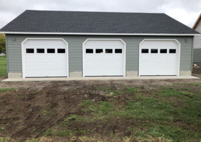 three car garage