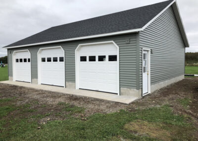 three car garage