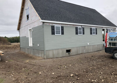 custom garage under construction