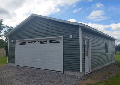 One car garage custom built